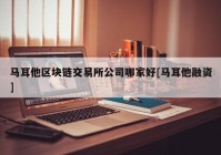 马耳他区块链交易所公司哪家好[马耳他融资]